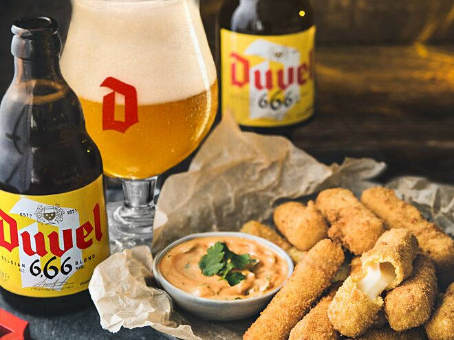 Duvel 666 & mozzarella sticks