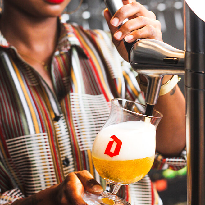 Duvel on tap